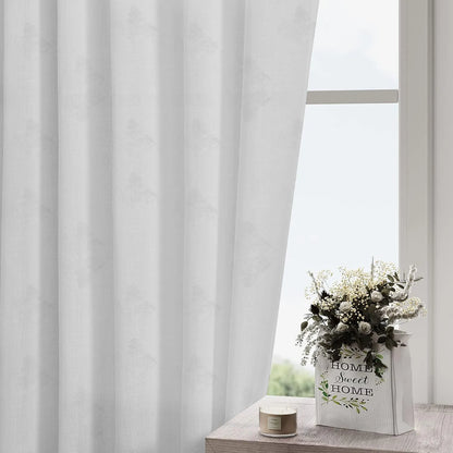 White Lakeside View Pattern