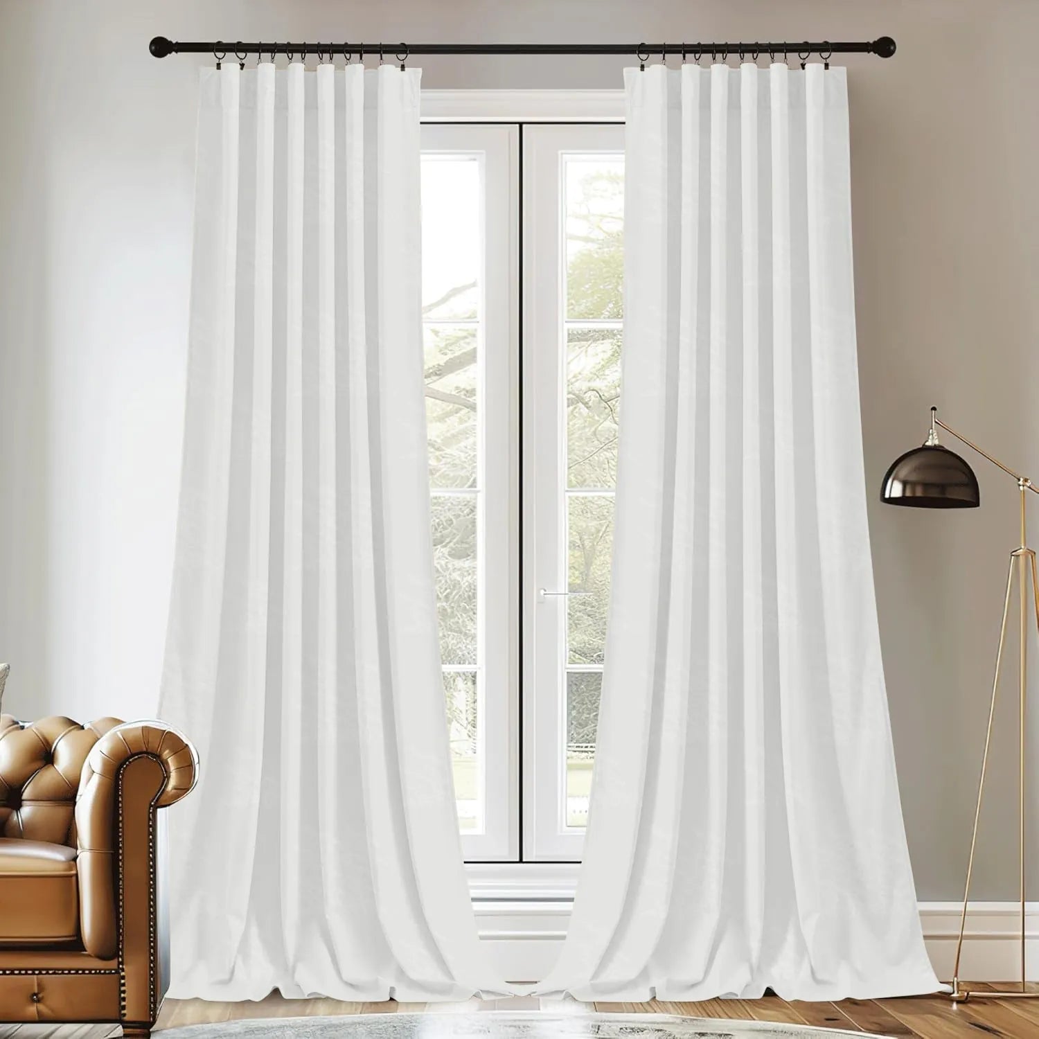 White Lakeside View Pattern