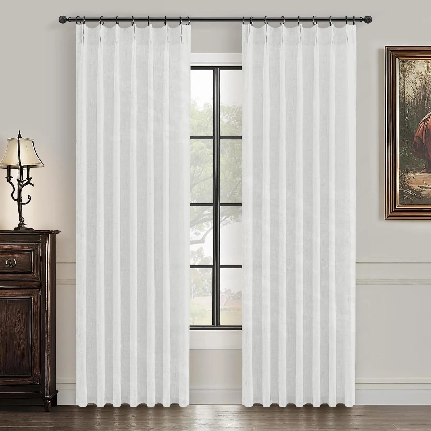 White Lakeside View Pattern