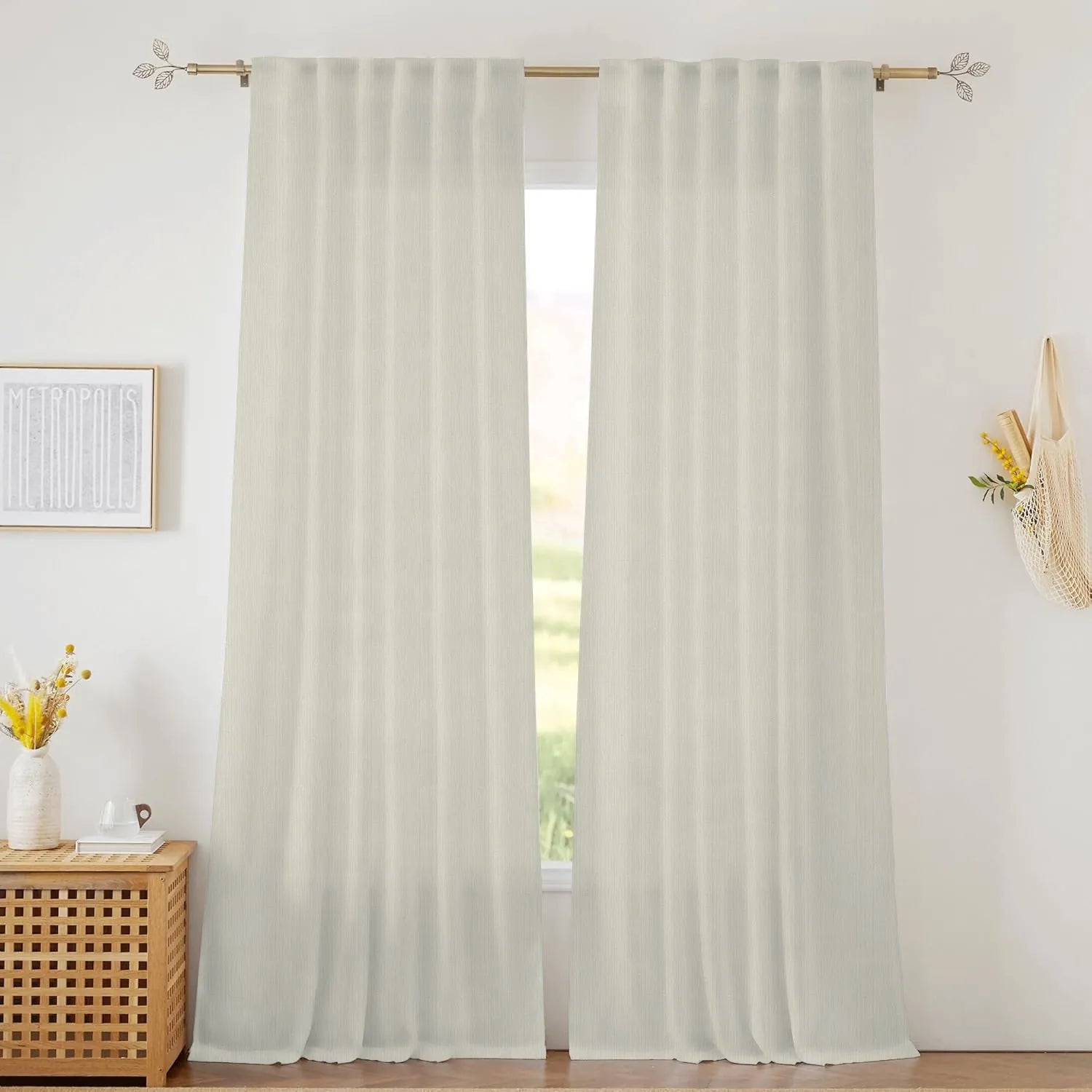 Ivory Vertical Striped