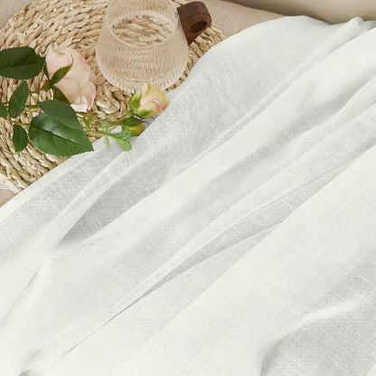 White Twill Striped