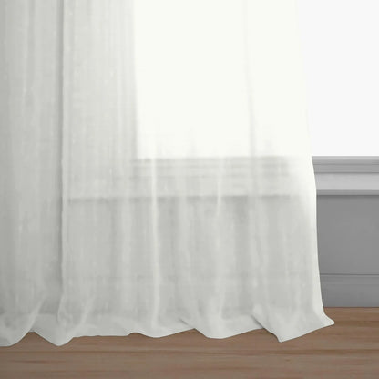 White Twill Striped