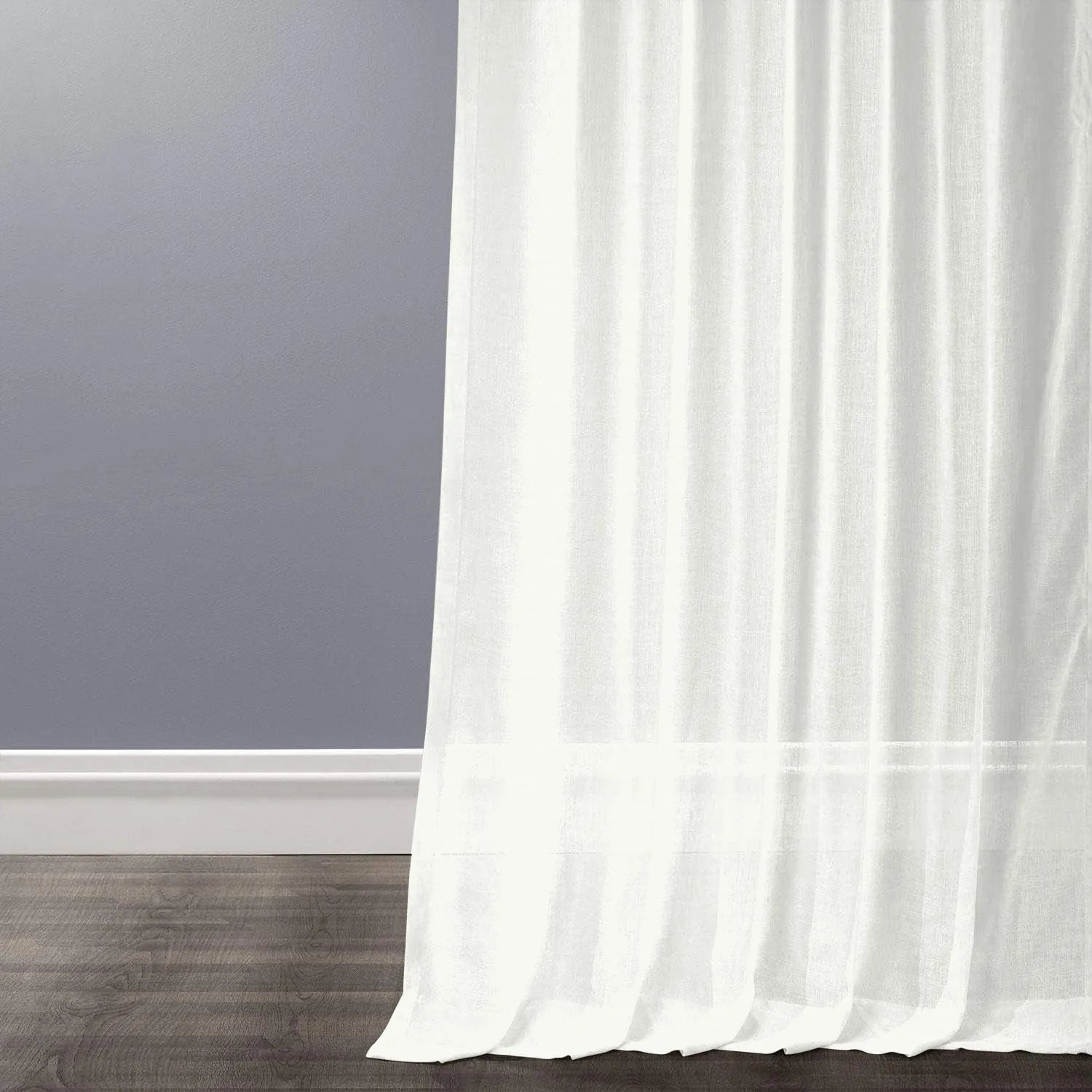 White Twill Striped