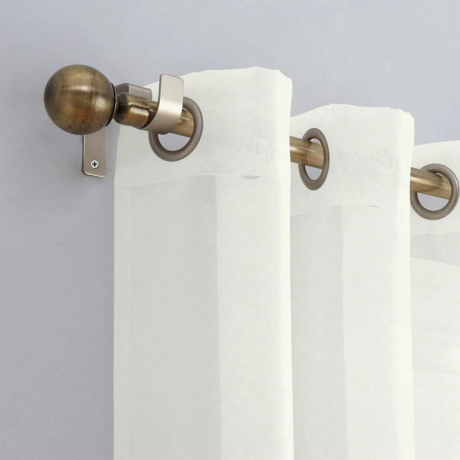 White Twill Striped