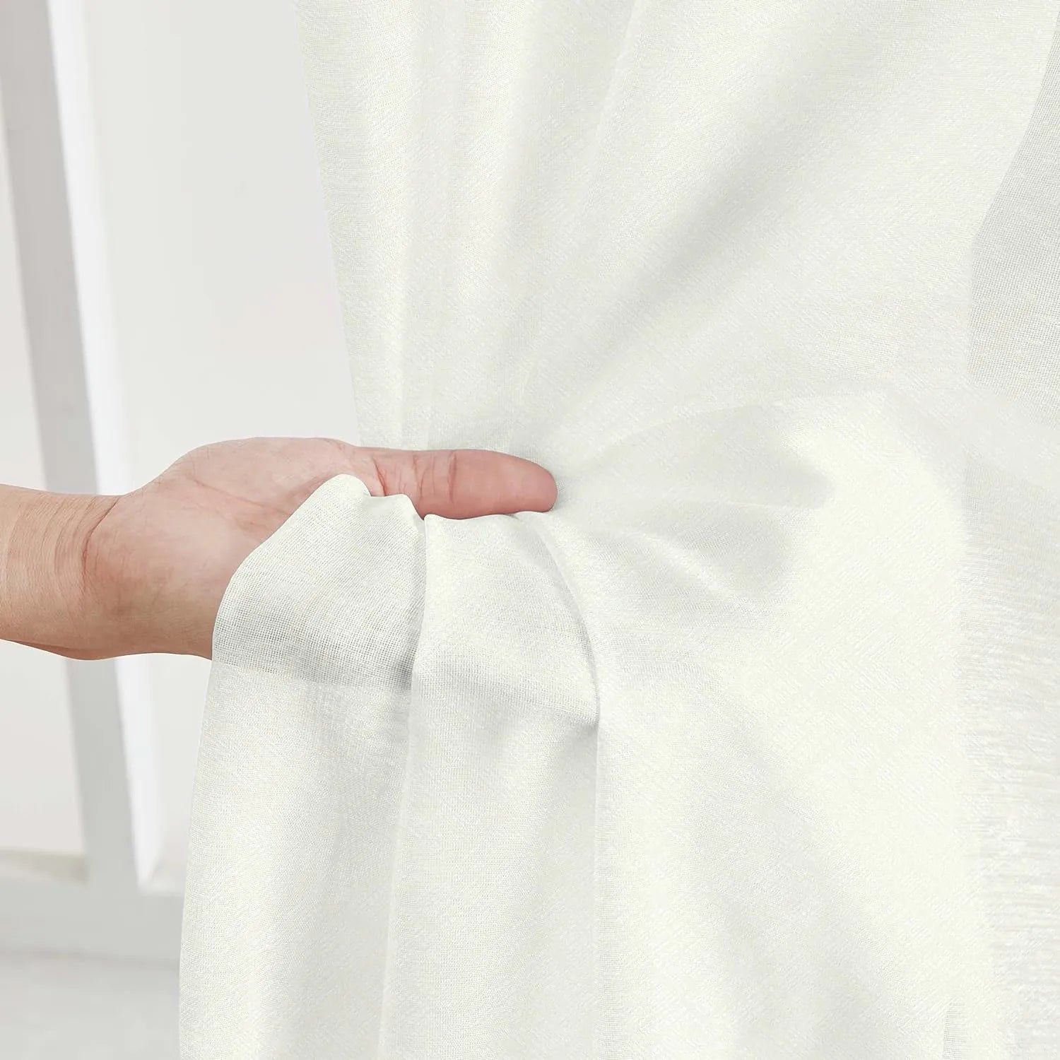 White Twill Striped