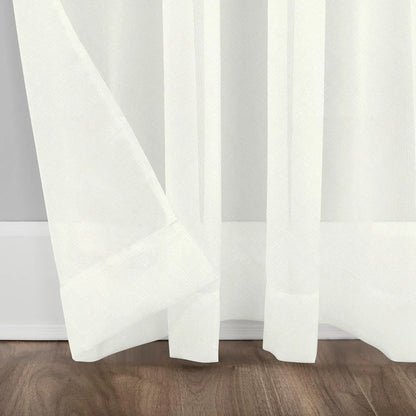 White Twill Striped