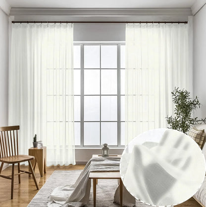White Twill Striped