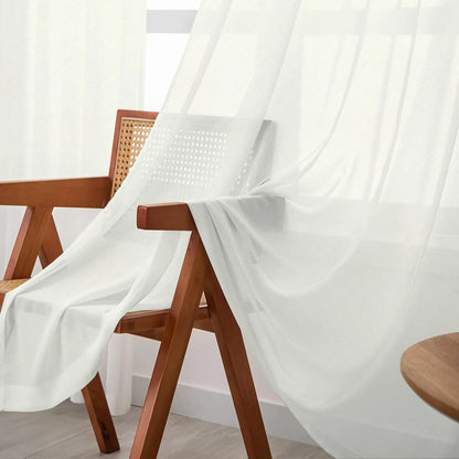 White Twill Striped