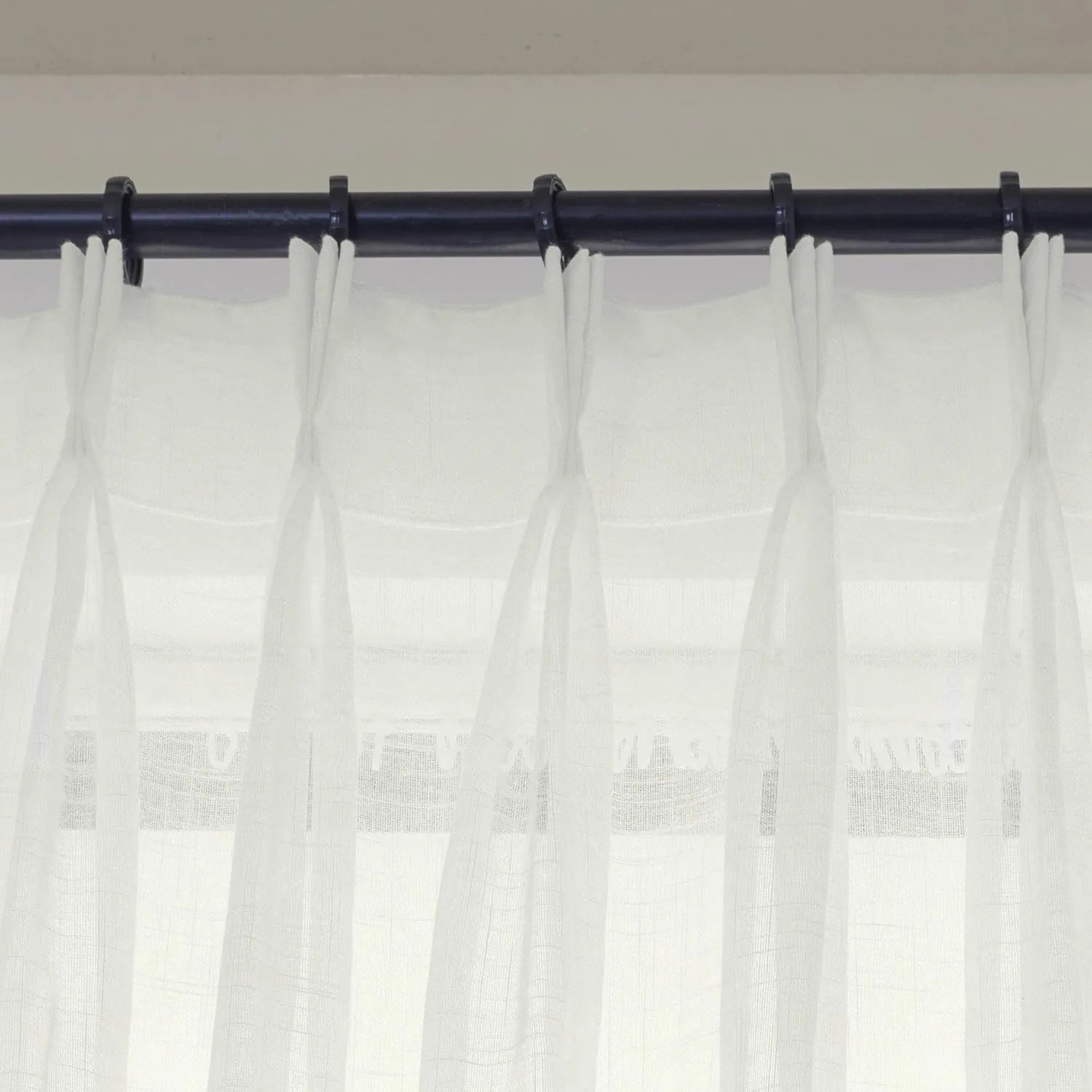 White Twill Striped