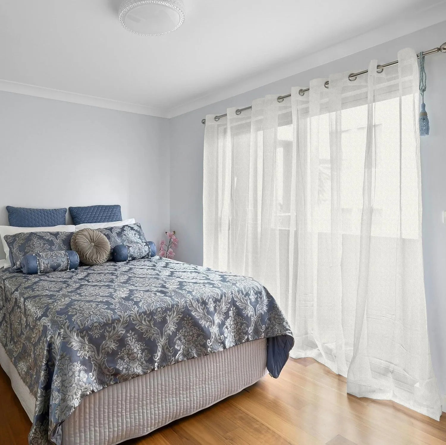 White Vertical Striped