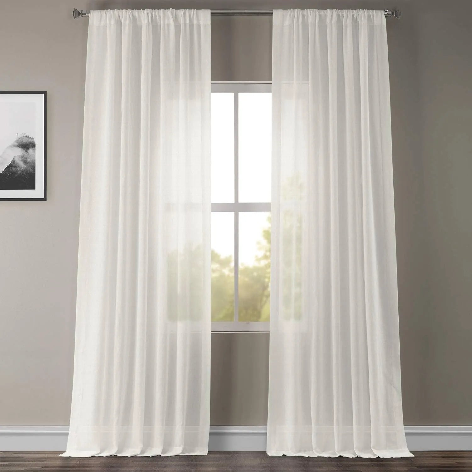 White Vertical Striped
