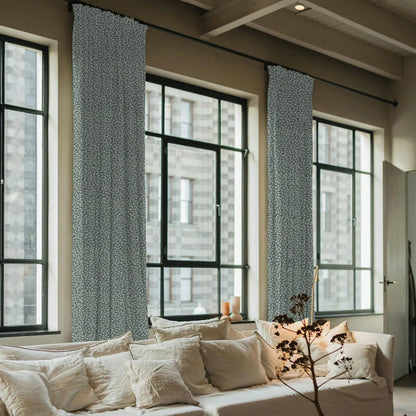 Dusty Blue on Black