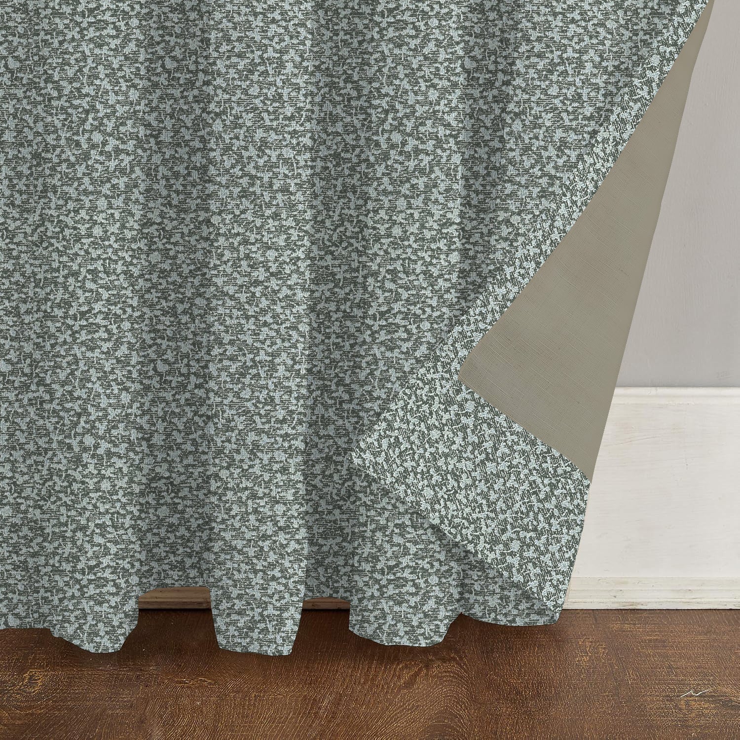Dusty Blue on Black